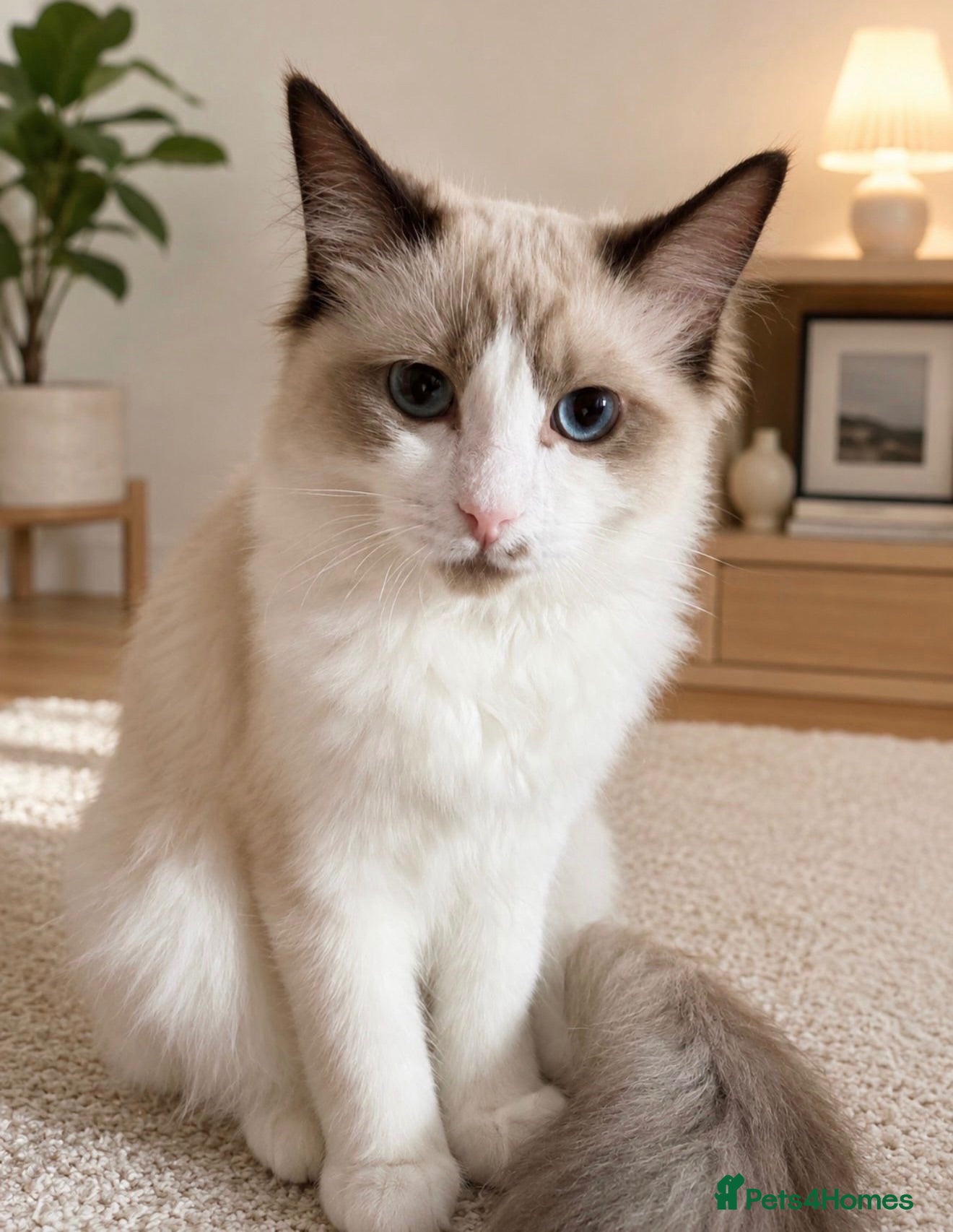 Ragdoll cats for sale: LAST Boy Seal Bicolour Left Ragdoll  - Advert 2