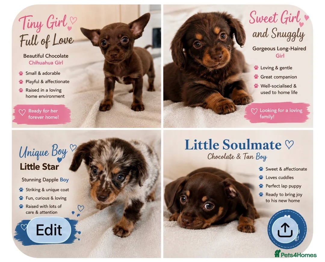 Mixed Breed dogs for sale: Dachshund × Pomchi puppies - Advert 2