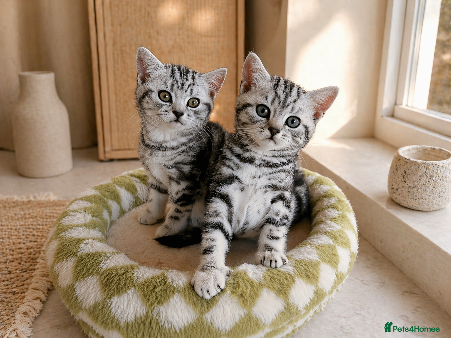 British Shorthair cats GCCF reg. BSH Last silver tabby girl Champion line - Advert 16