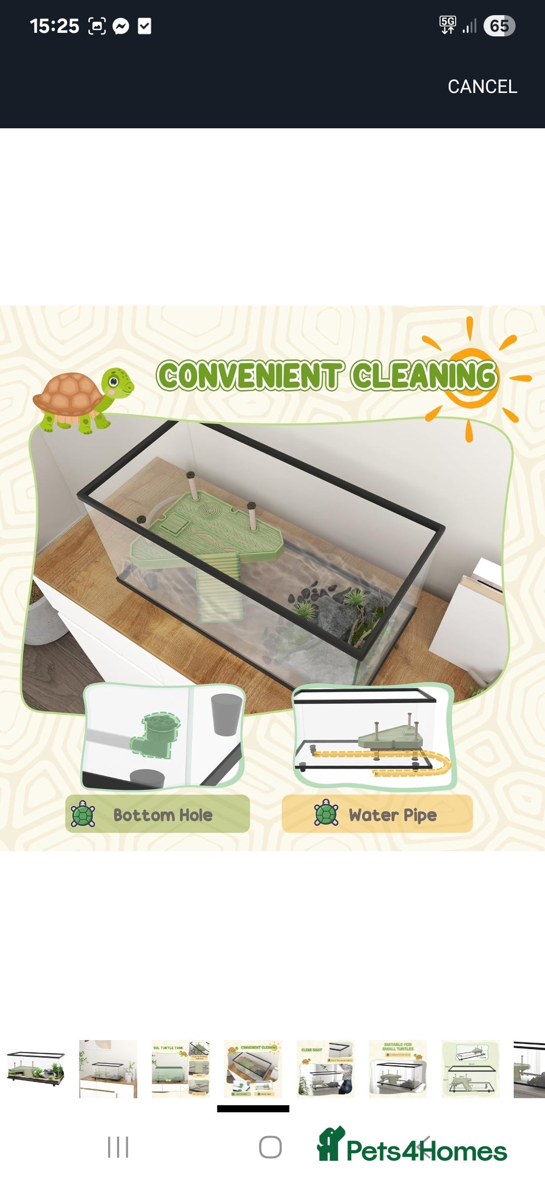 Turtle reptiles for sale: Brand new glass terrarium  - Image 6
