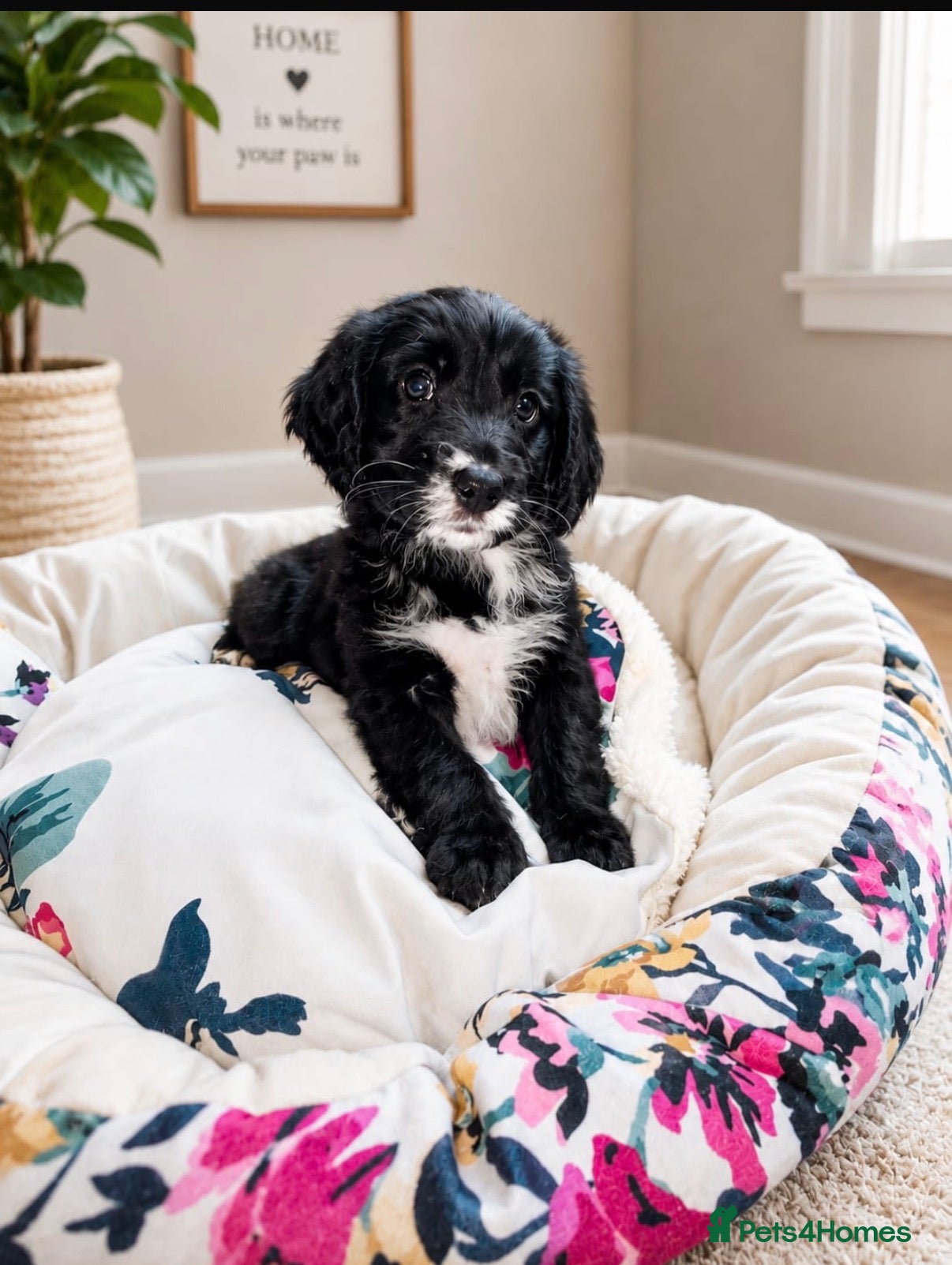 Cockapoo dogs F1 AMAZING BLACK AND WHITE FEMALE AVAILABLE  - Advert 1