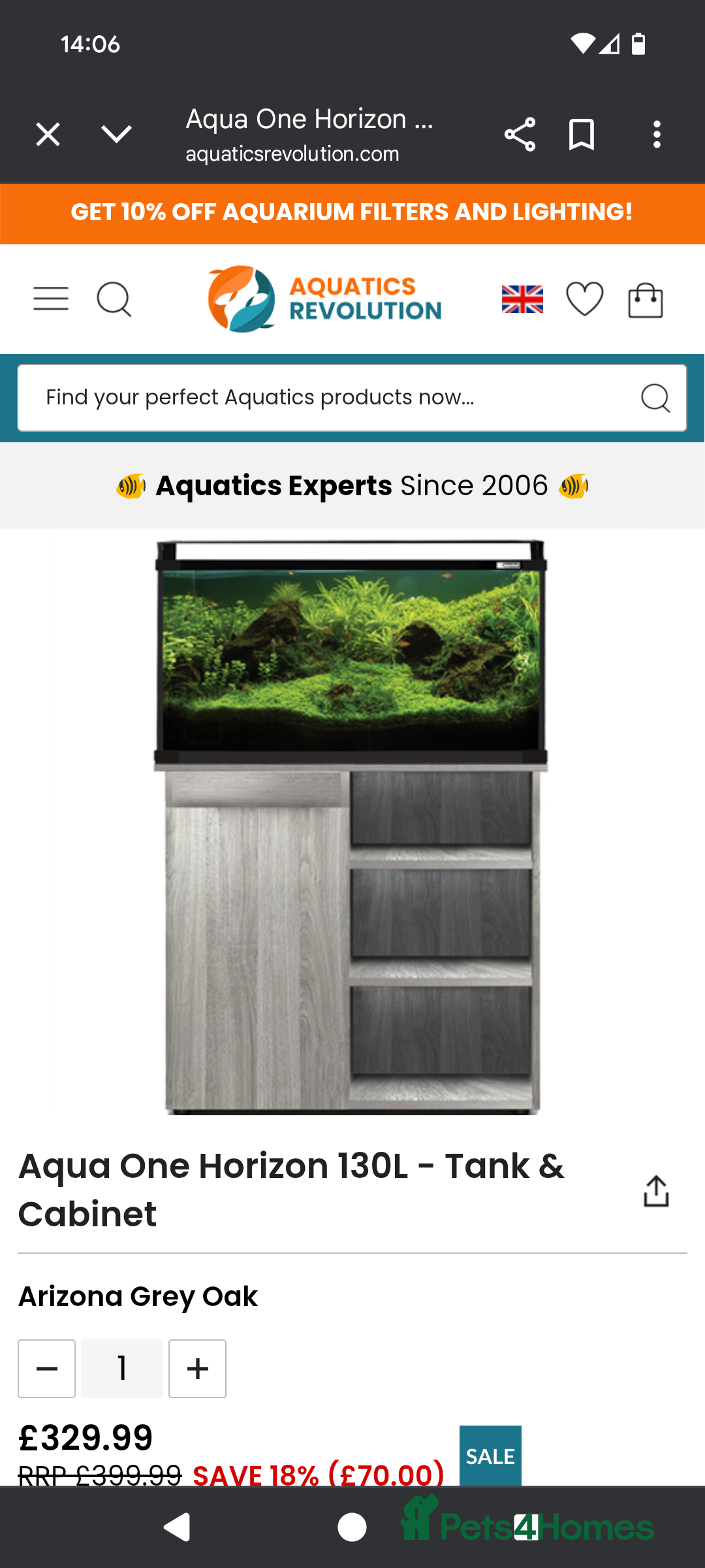 Other/Mixed Breed fish for sale: Fish Tank with Stand and Fluval 207 filter - Image 9