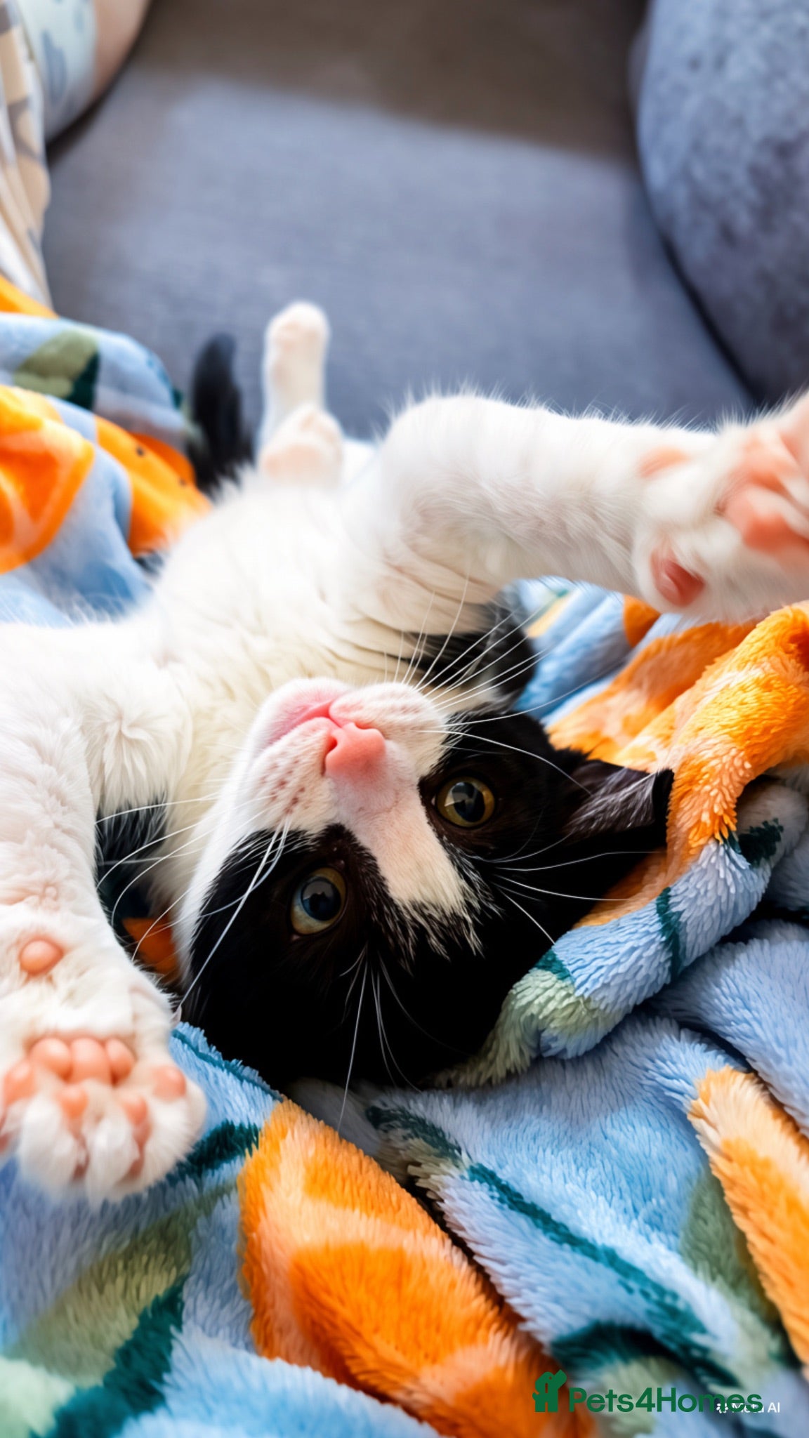 Domestic Shorthair cats Male tuxedo kitten needing a home  - Advert 1
