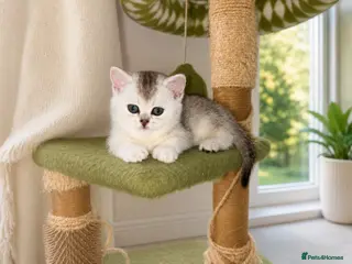 British Shorthair cats 🌟GCCF British short hair Silver chinchilla boys - Advert 3