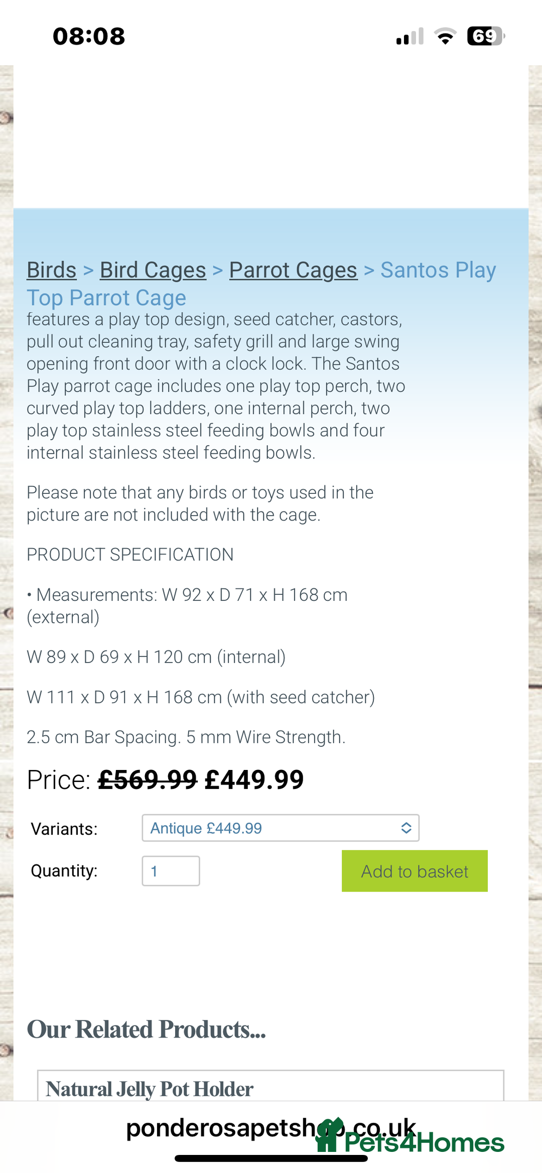 Parakeets birds for sale: Alexandrine and Full set up - Image 9