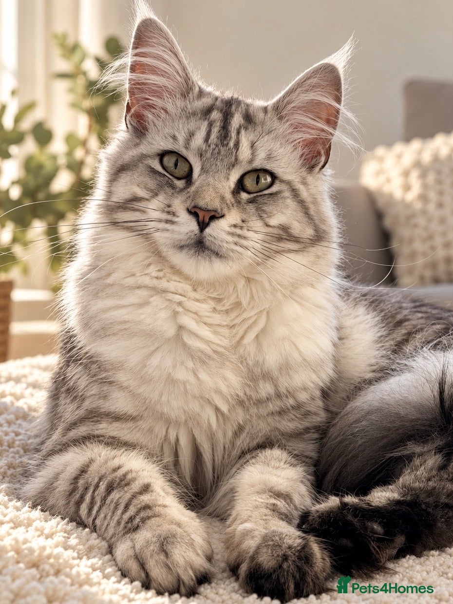Maine Coon cats Stunning  ACTIVE TICA Black Silver Maine Coon - Advert 12