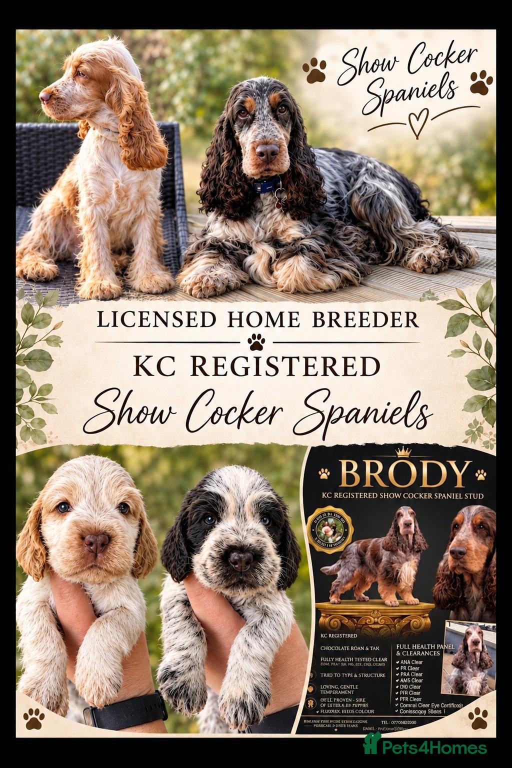Cocker Spaniel dogs for sale: KC registered SHOW cocker spaniels - Advert 10