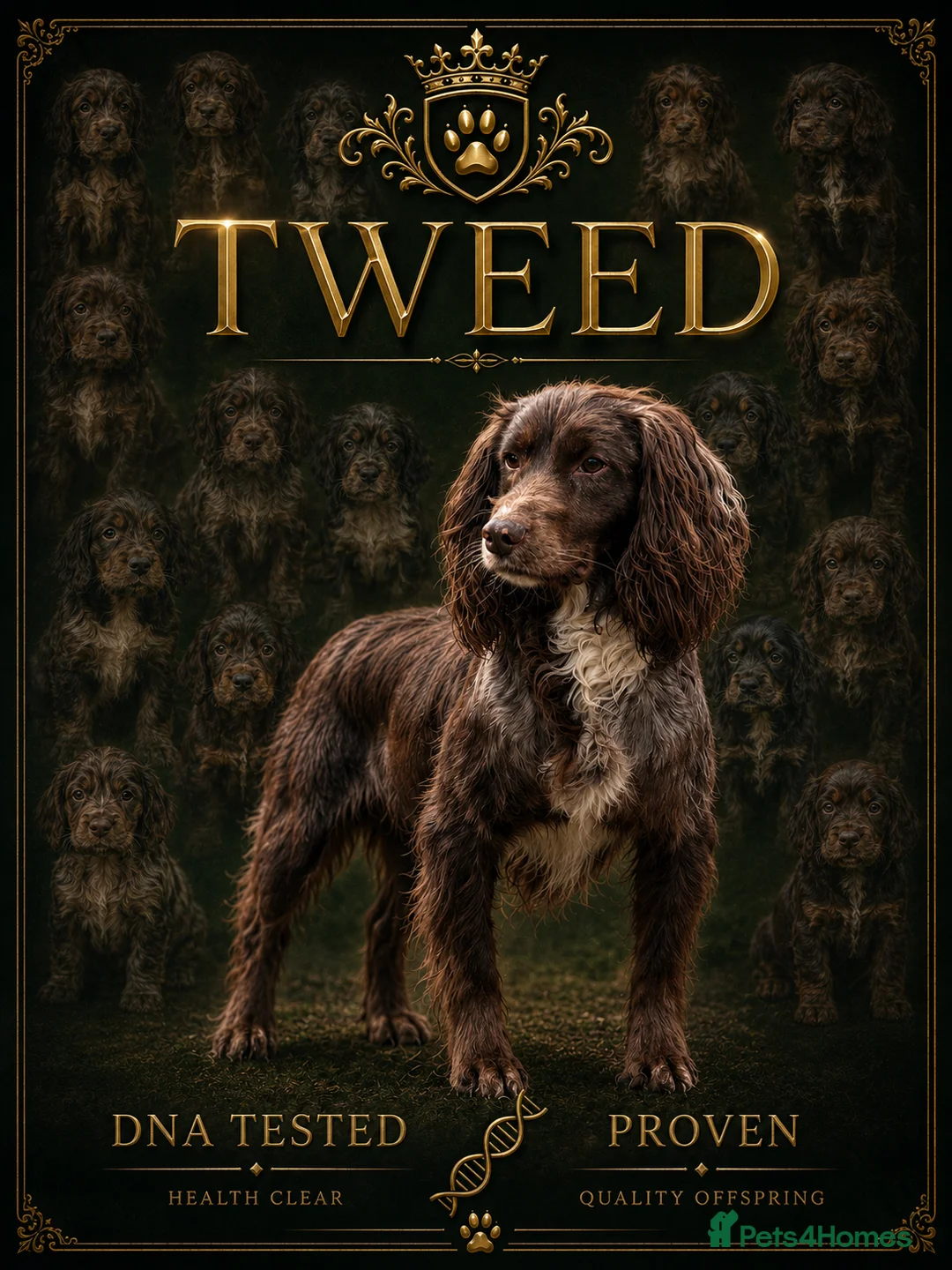 Cocker Spaniel dogs for stud: Merle Working cocker spaniel at STUD, DNA tested✅ - Advert 2