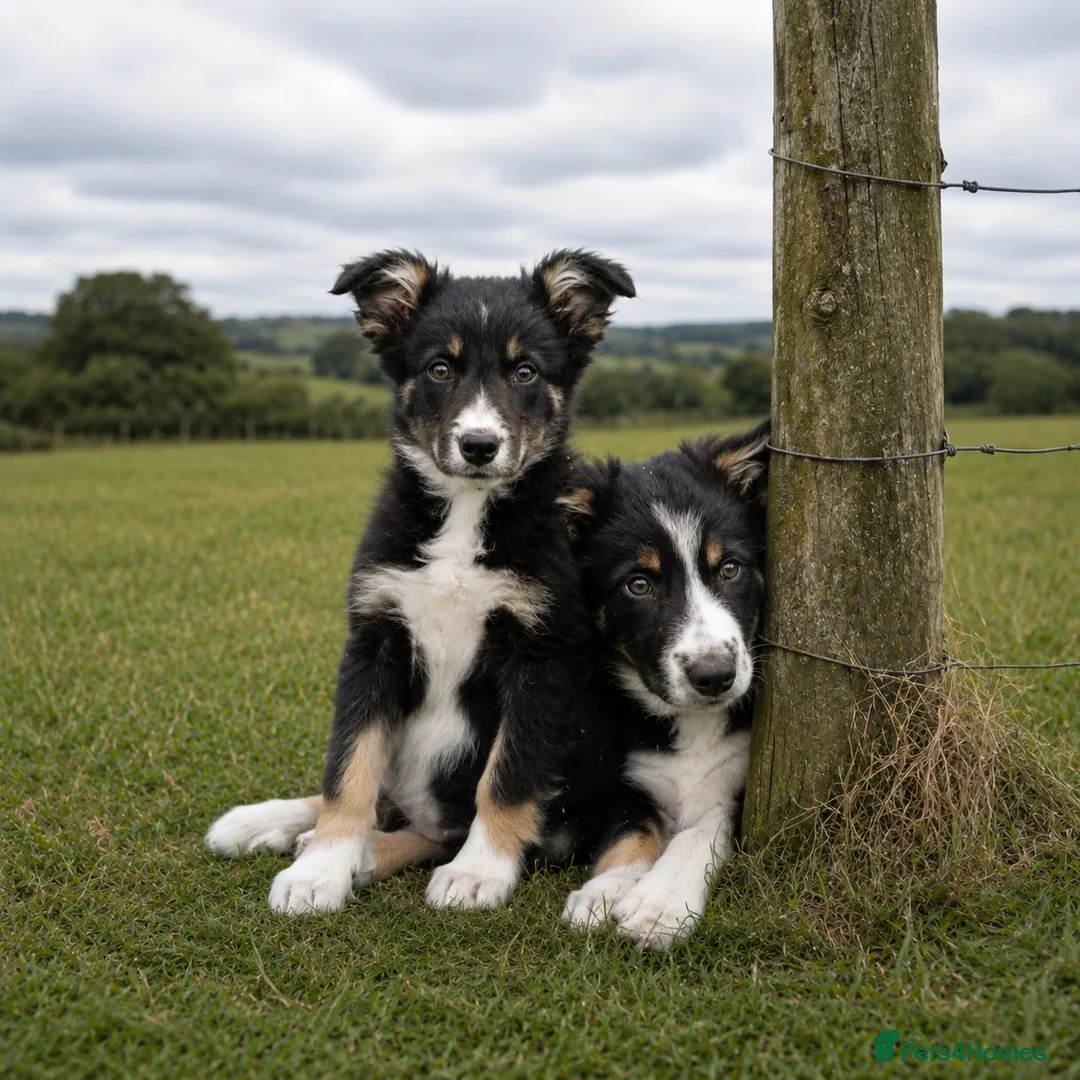 Border Collie dogs for sale: Female tri-coloured border collie pup - Advert 3