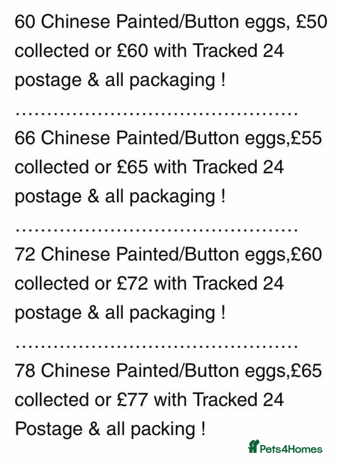 Quail poultry for sale: QUAIL EGGS/CHINESE PAINTED BUTTONS ! - Advert 39