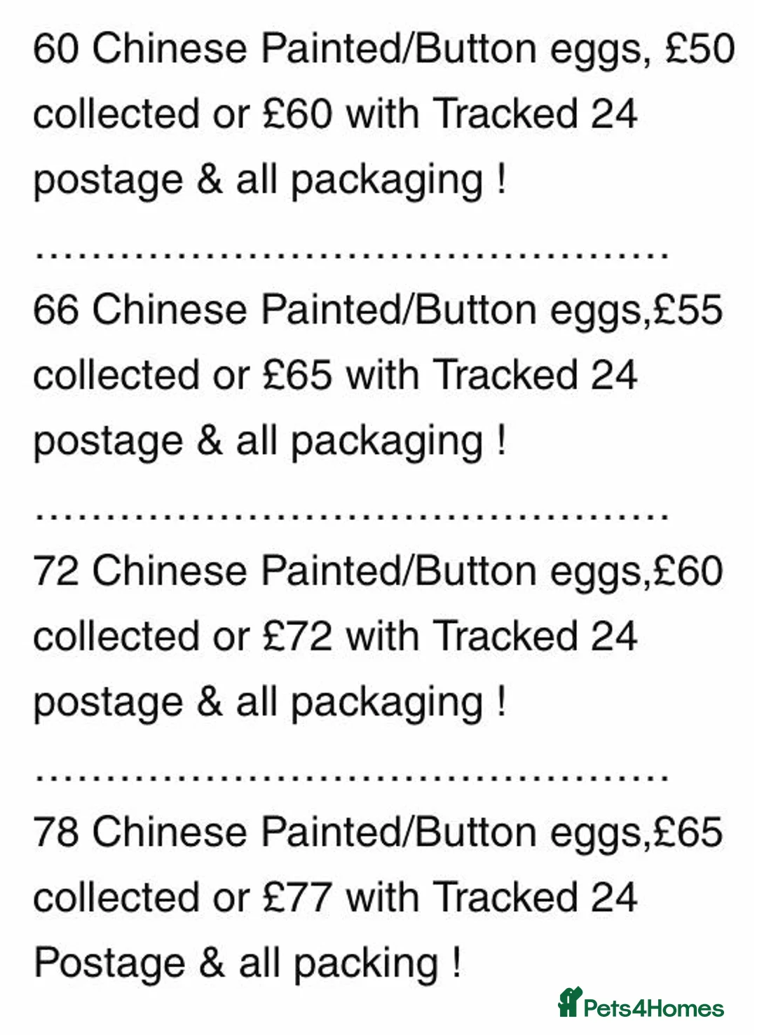 Quail poultry for sale: QUAIL EGGS/CHINESE PAINTED BUTTONS ! - Advert 39