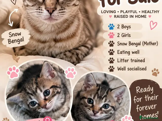Bengal cats for sale: 4 Beautiful Bengal Kittens for Sale - Advert 1