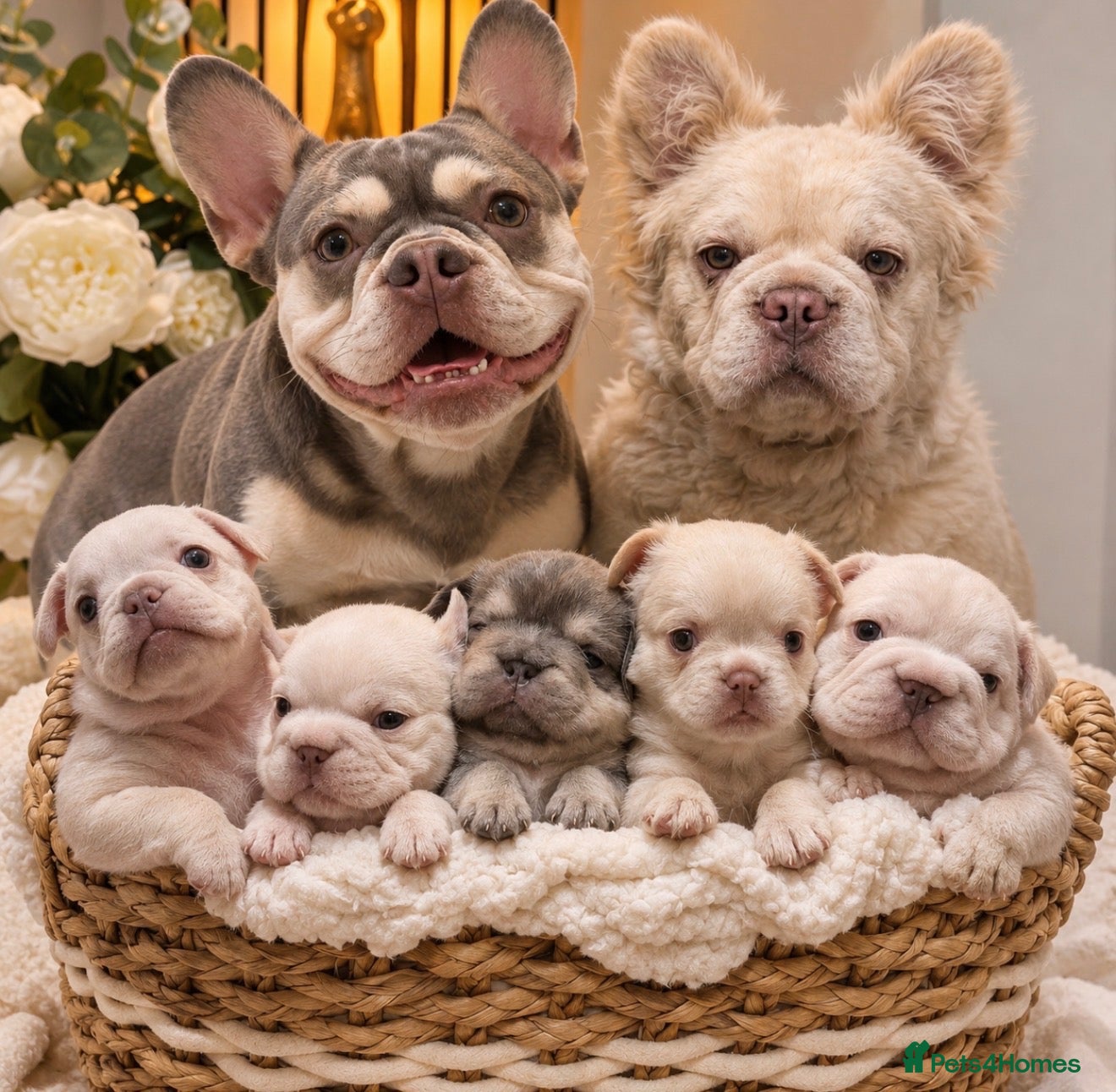 French Bulldog dogs for sale: Testable Visual fluffy French bulldog puppies  - Advert 1
