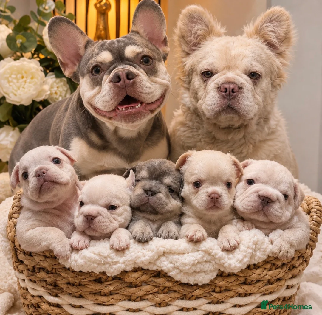 French Bulldog dogs for sale: Testable Visual fluffy French bulldog puppies  in Harlow - Advert 1