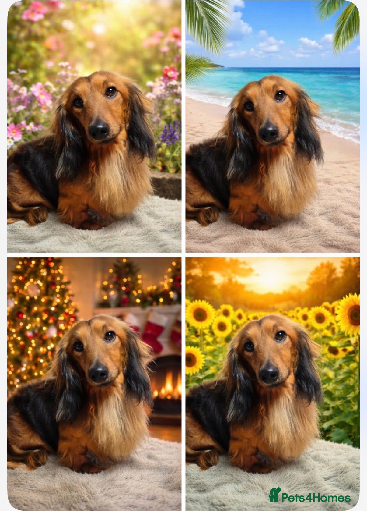 Miniature Dachshund dogs Beautiful shaded red long haired stud - Advert 2