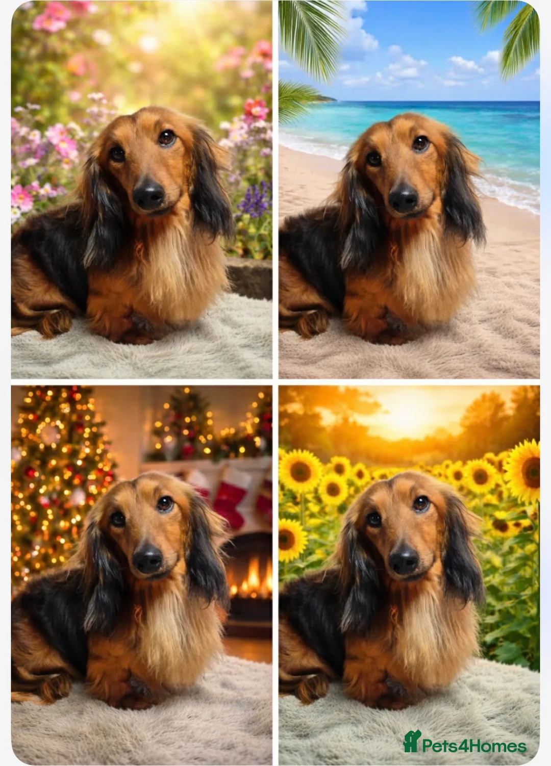 Miniature Dachshund dogs for stud: Beautiful shaded red long haired stud - Advert 1