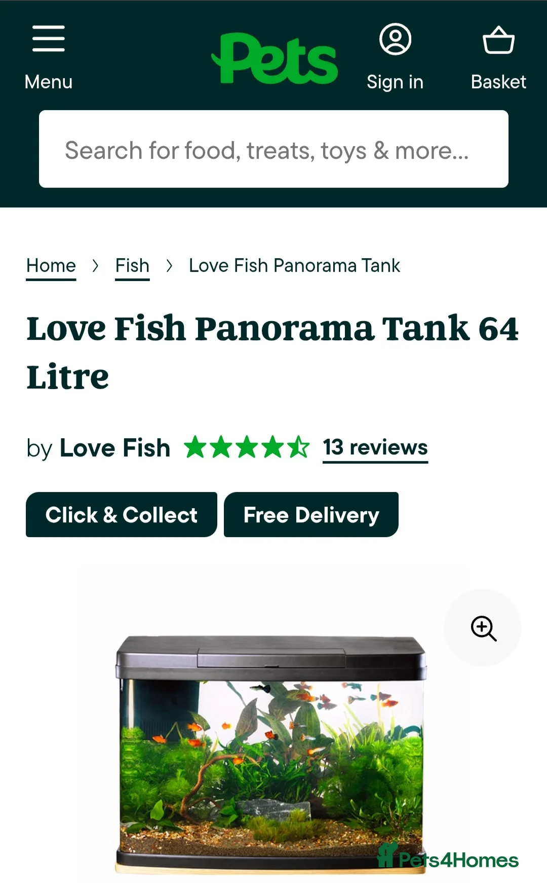 Other/Mixed Breed fish for sale: Full fish tank set up in Cannock - Advert 1