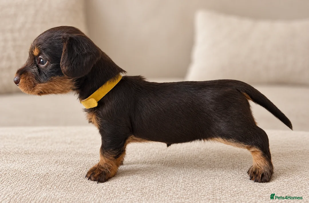 Miniature Dachshund dogs for sale: Miniature chocolate wirehaired dachshunds  - Advert 2