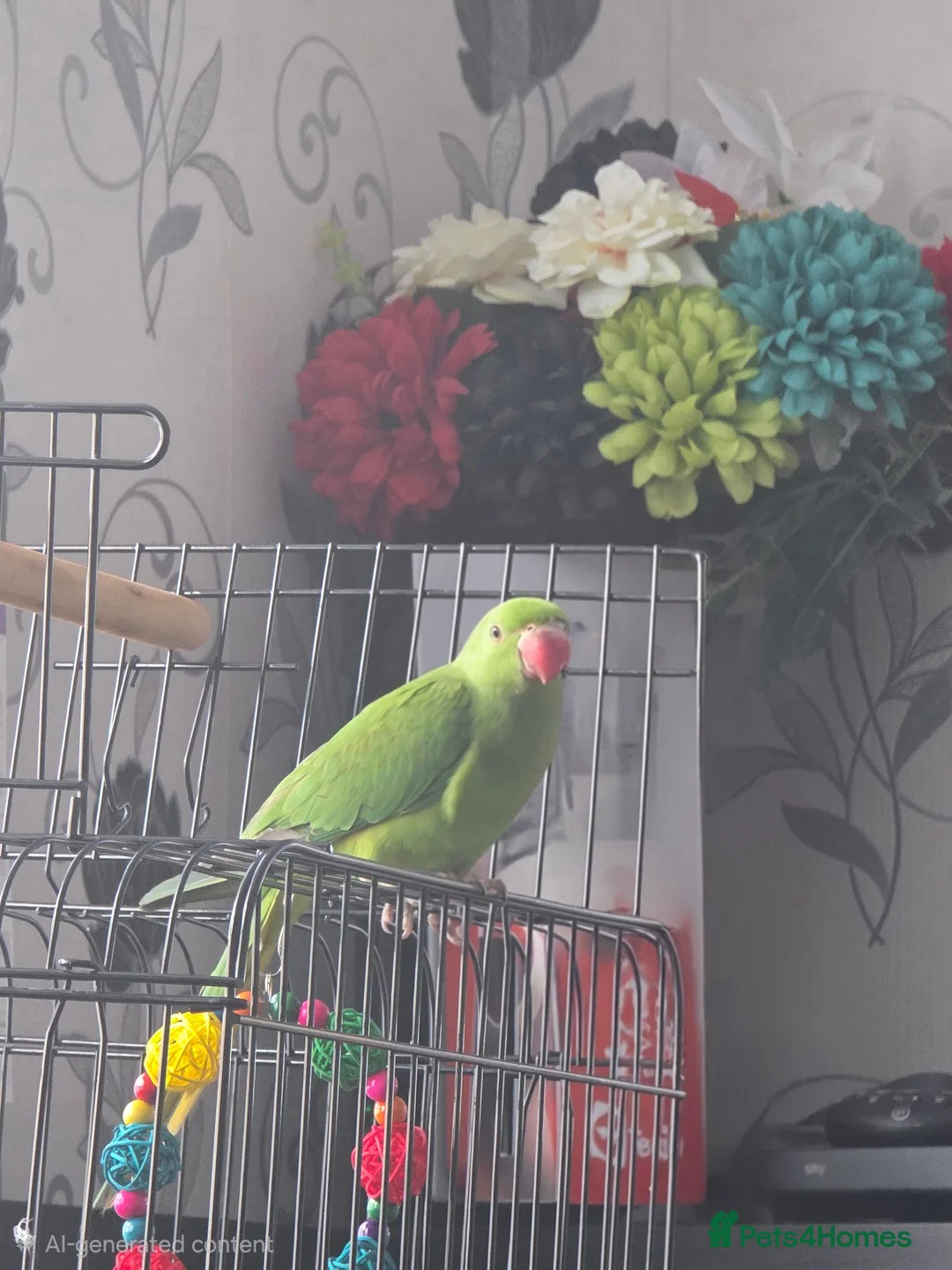 Ringnecks birds for sale: Indian Ringnecked Parrot 5 Months old  in Oxford - Advert 1