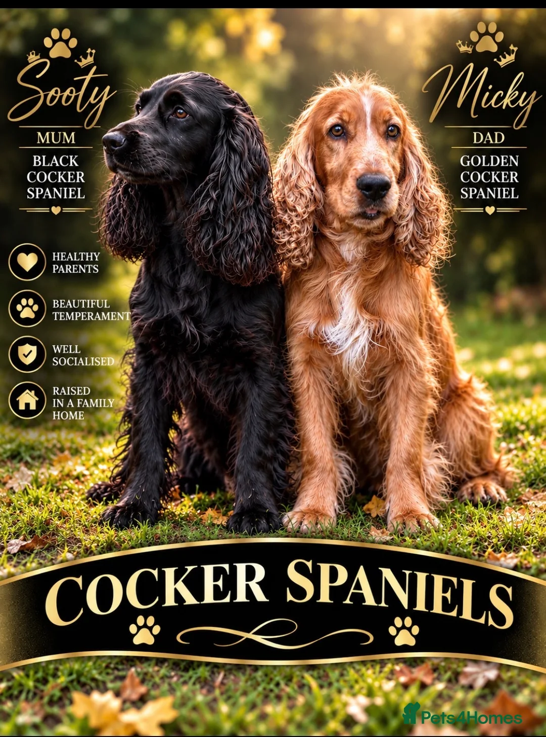 Cocker Spaniel dogs for sale: 💕 STUNNING SHOW TYPE COCKER SPANIEL PUPPS 💕 in Sevenoaks - Advert 12