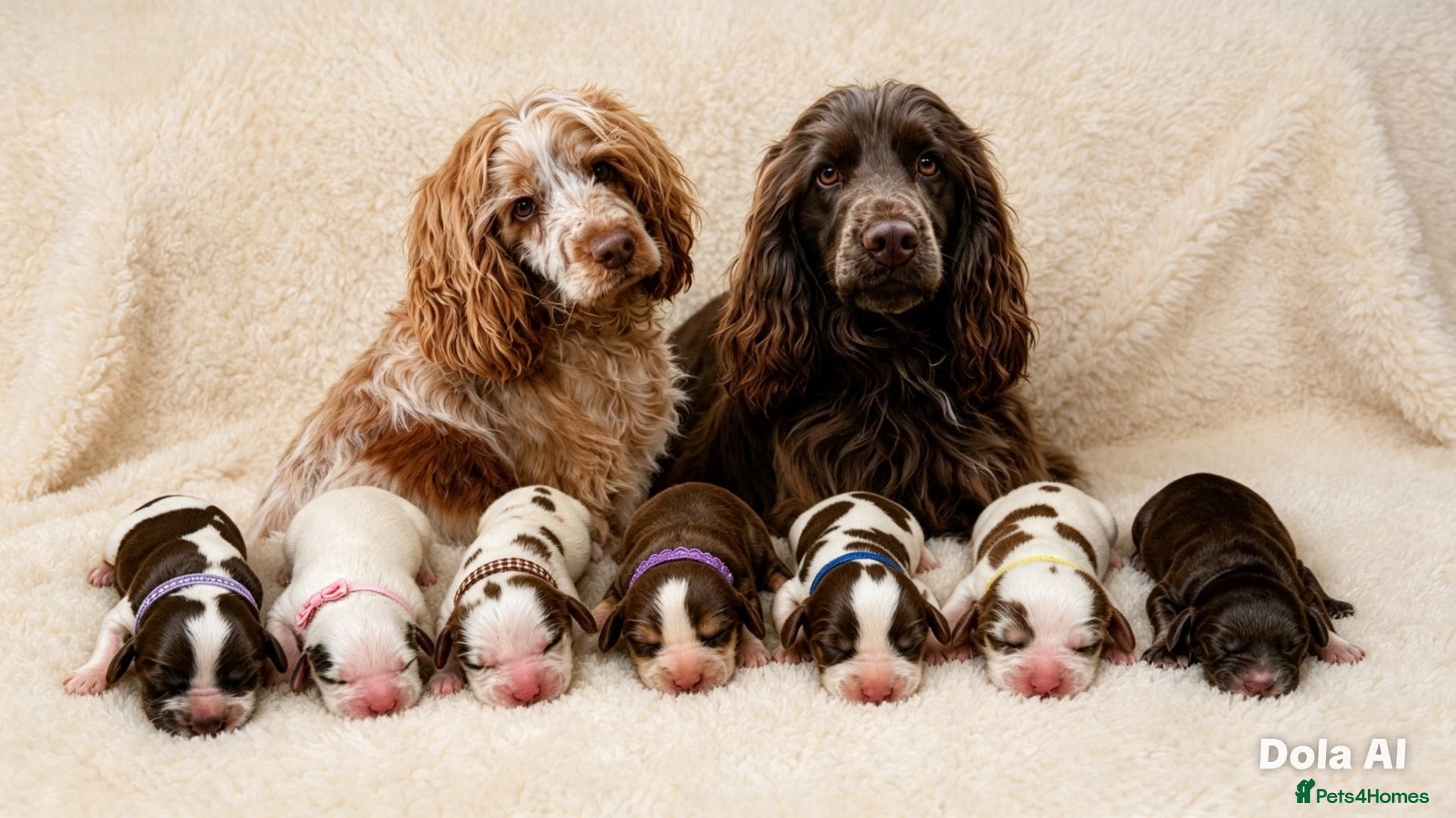 Cocker Spaniel dogs 🤎 beautiful chocolate 7 show-type cocker spaniel  - Advert 16