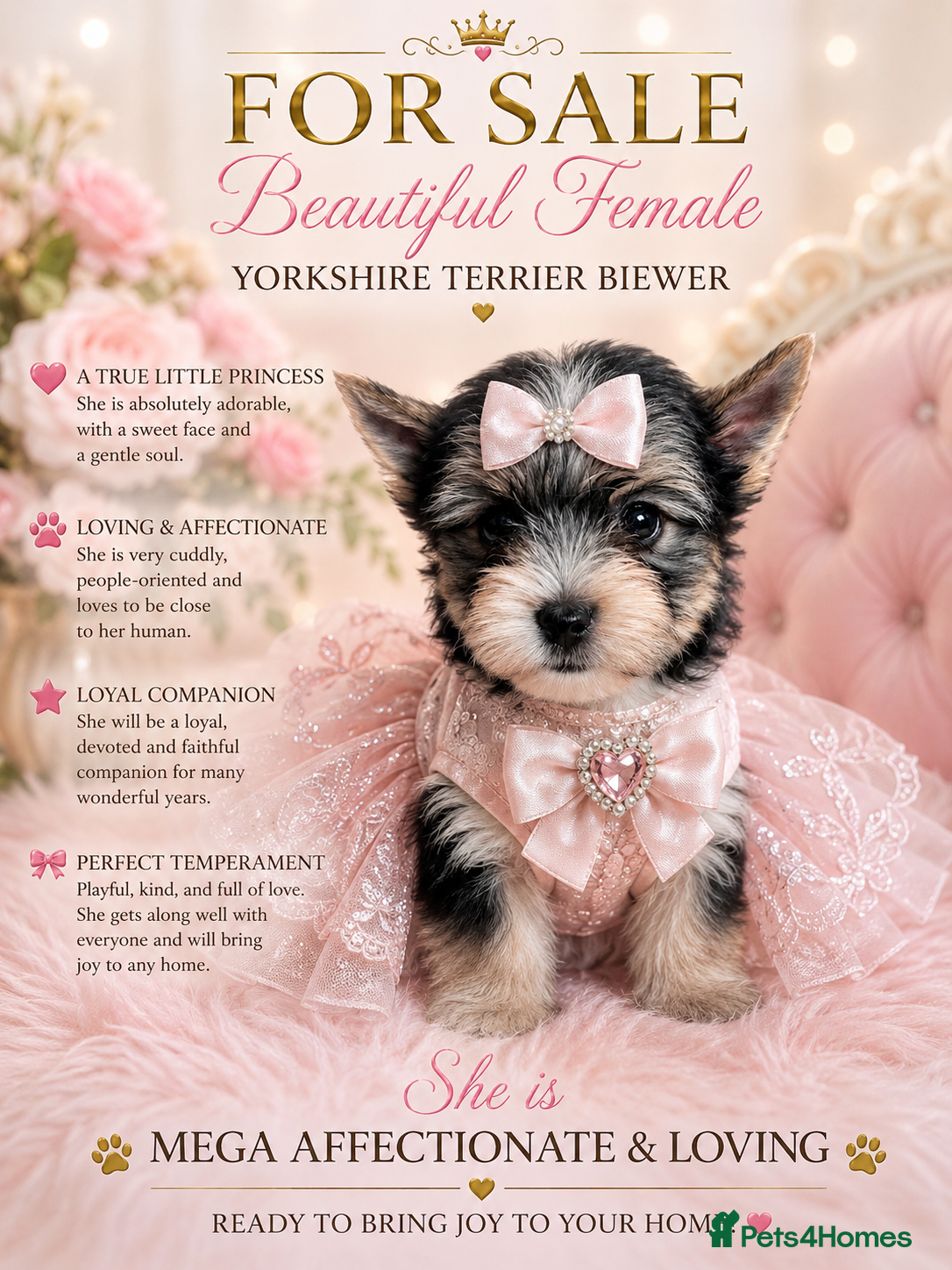 Yorkshire Terrier dogs  💎Last Elegant Girl Available 💎❤️ - Advert 3