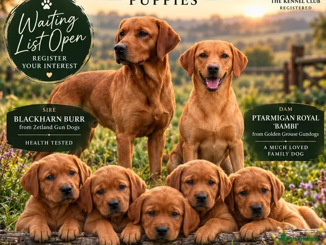 Labrador Retriever dogs Waiting List Open! Red Fox Labrador Retrievers - Advert 20