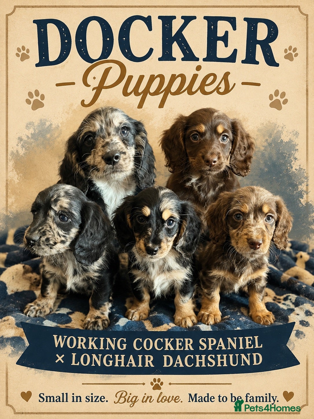 Mixed Breed dogs Working Cocker Spaniel x Longhair Dachshund - Advert 1
