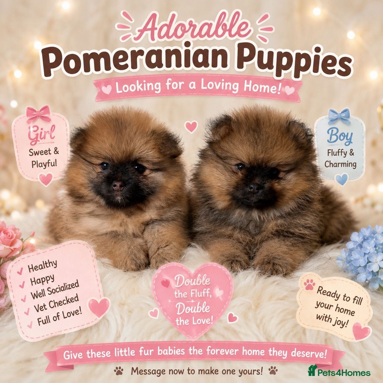 Pomeranian dogs Pedigree Puppy Pomeranians - Advert 11