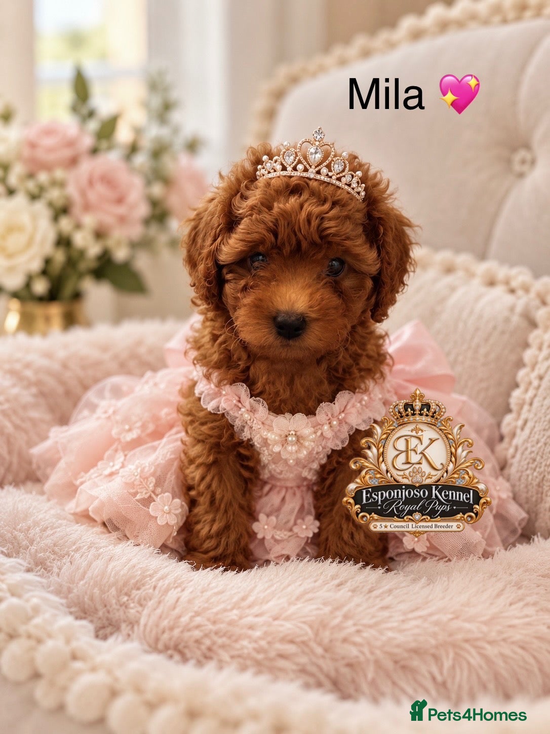 Toy Poodle dogs Ready Sunday 🏡5⭐ Licensed ESPONJOSO Toy Poodle👑 - Advert 6