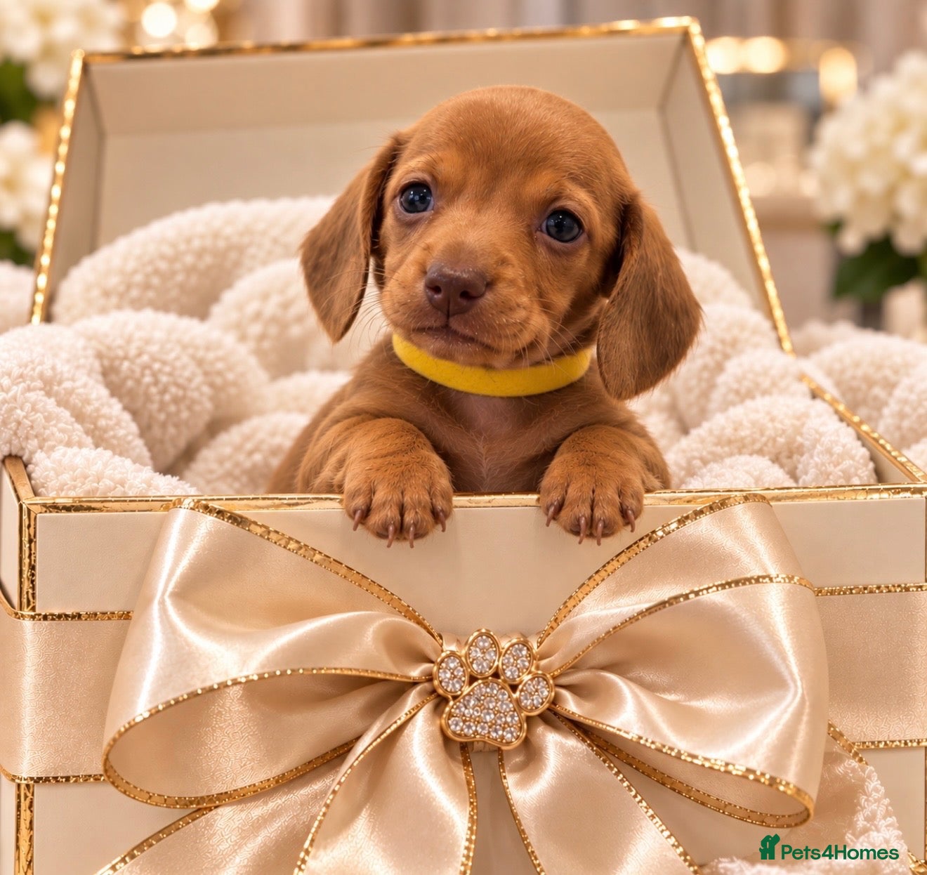 Miniature Dachshund dogs Chocolate cream Long Haired Carriers  - Advert 1