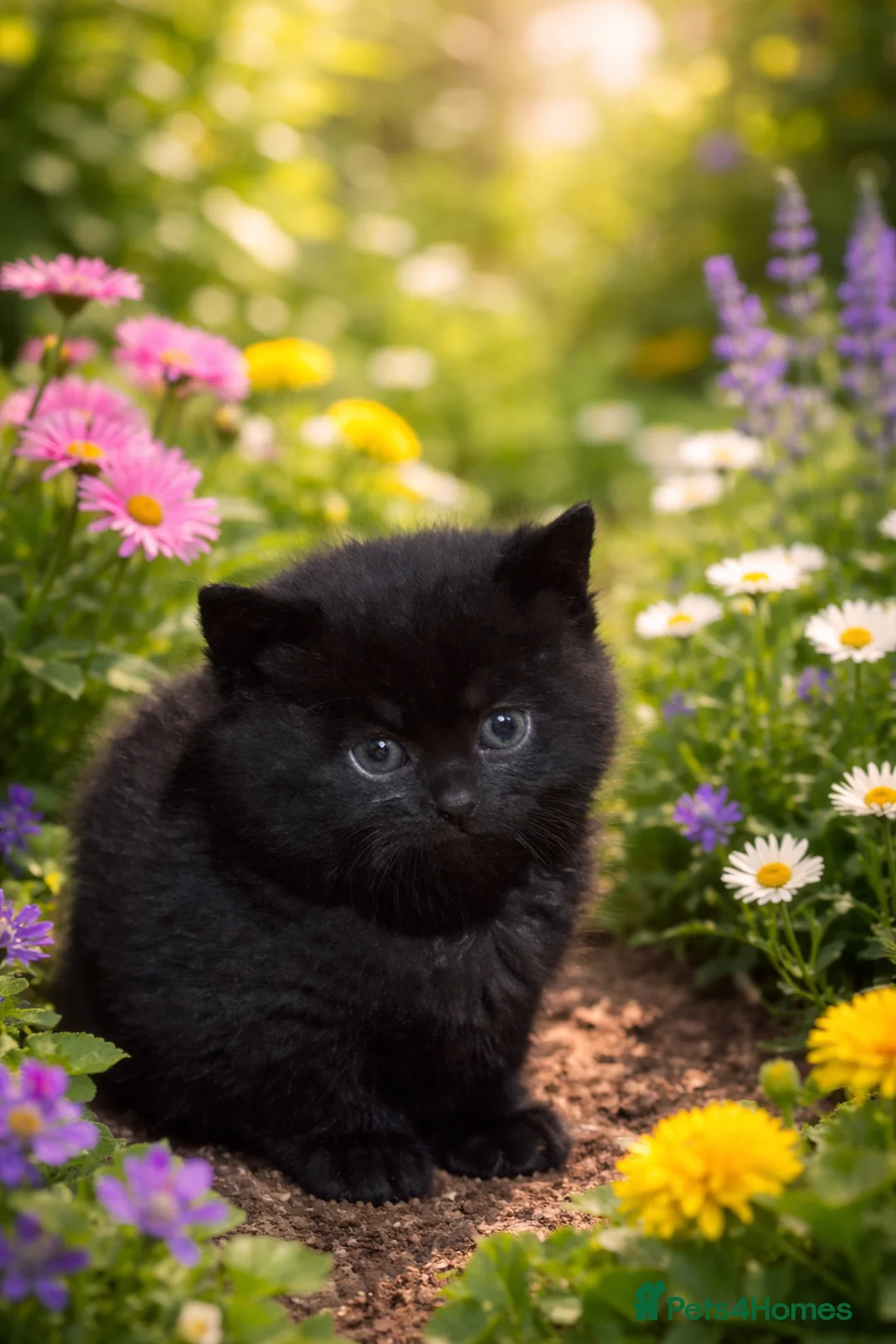 Bombay cats for sale: Three black kittens  - Advert 3