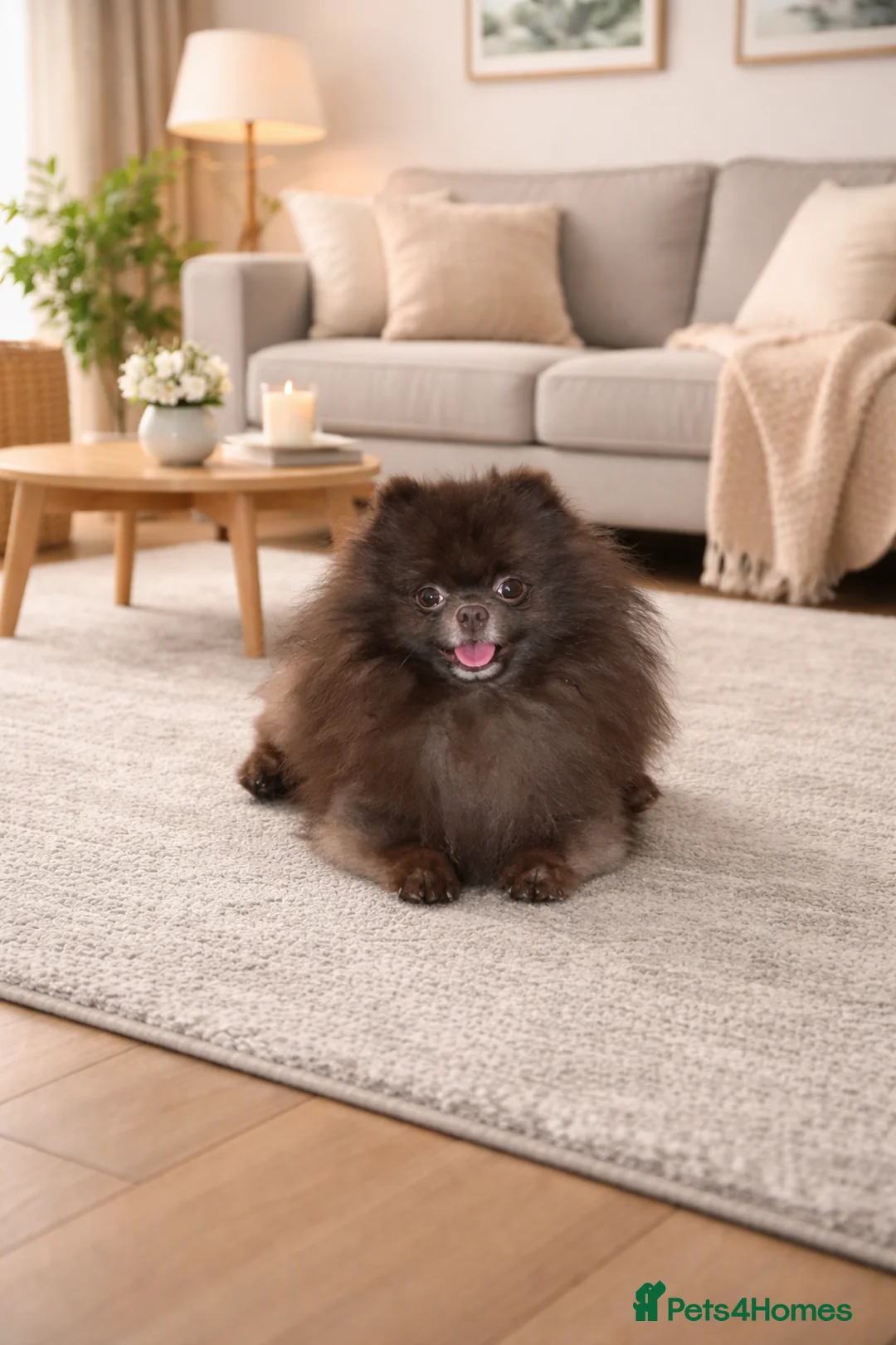 Pomeranian dogs for stud: Tiny KC Chocolate true type bear 🐻 - Advert 1