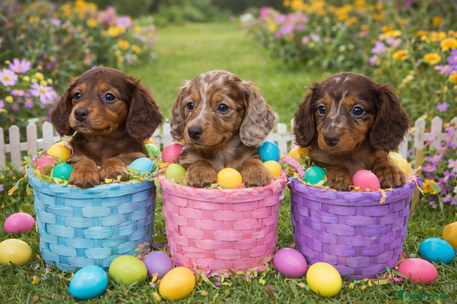 Dachshund dogs Miniature longhair dapple pups - Advert 1