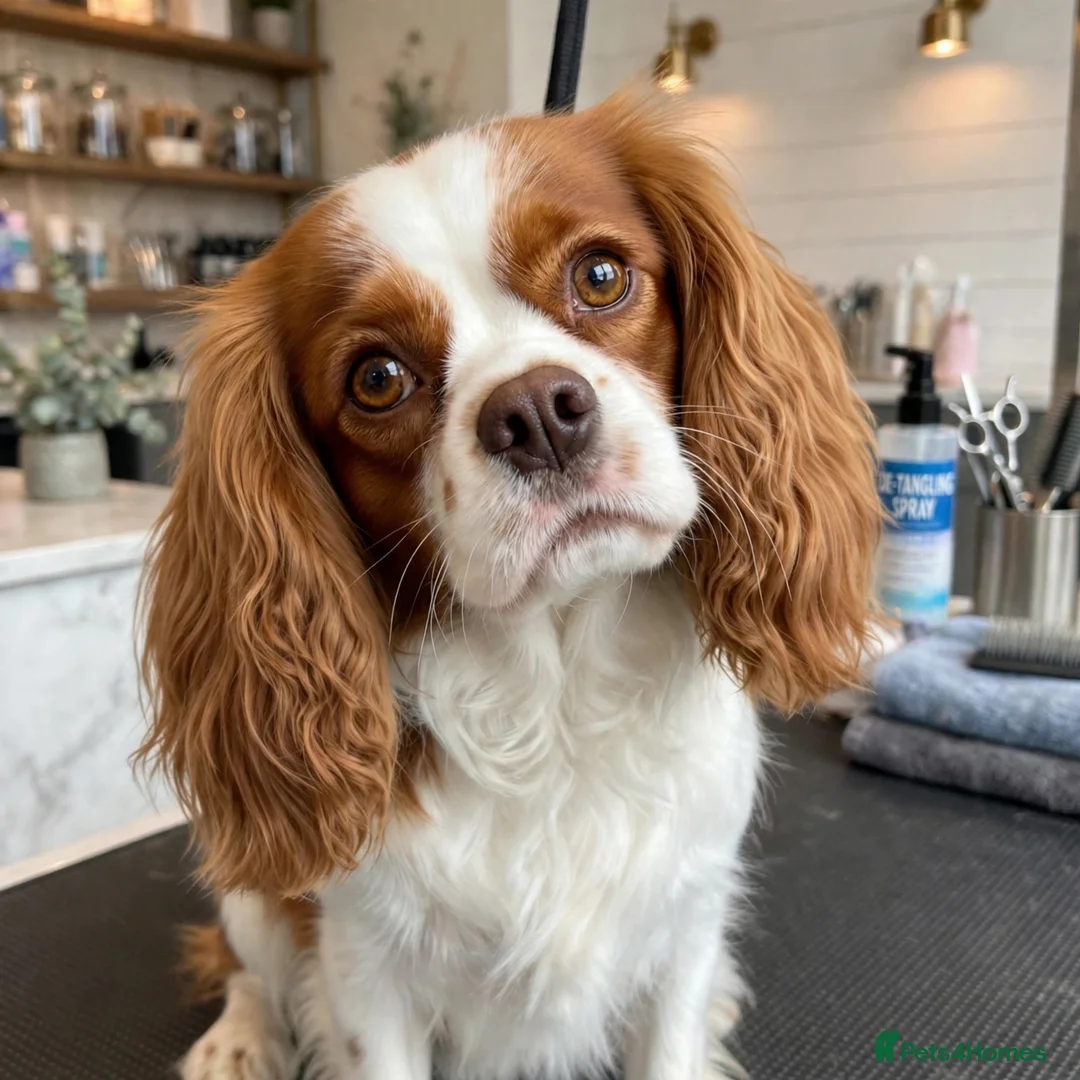 Cavalier King Charles Spaniel dogs for stud: BLENHEIM*CHOCOLATE CARRIER🍊🍫 - Advert 2