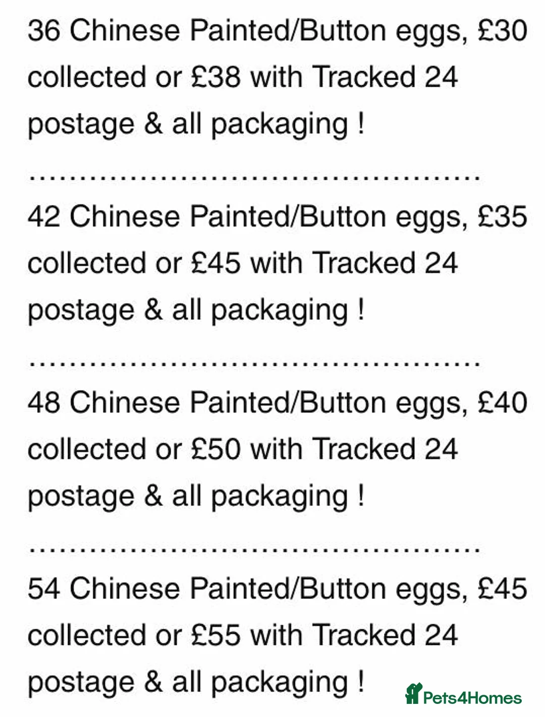 Quail poultry for sale: QUAIL EGGS/CHINESE PAINTED BUTTONS ! - Advert 38