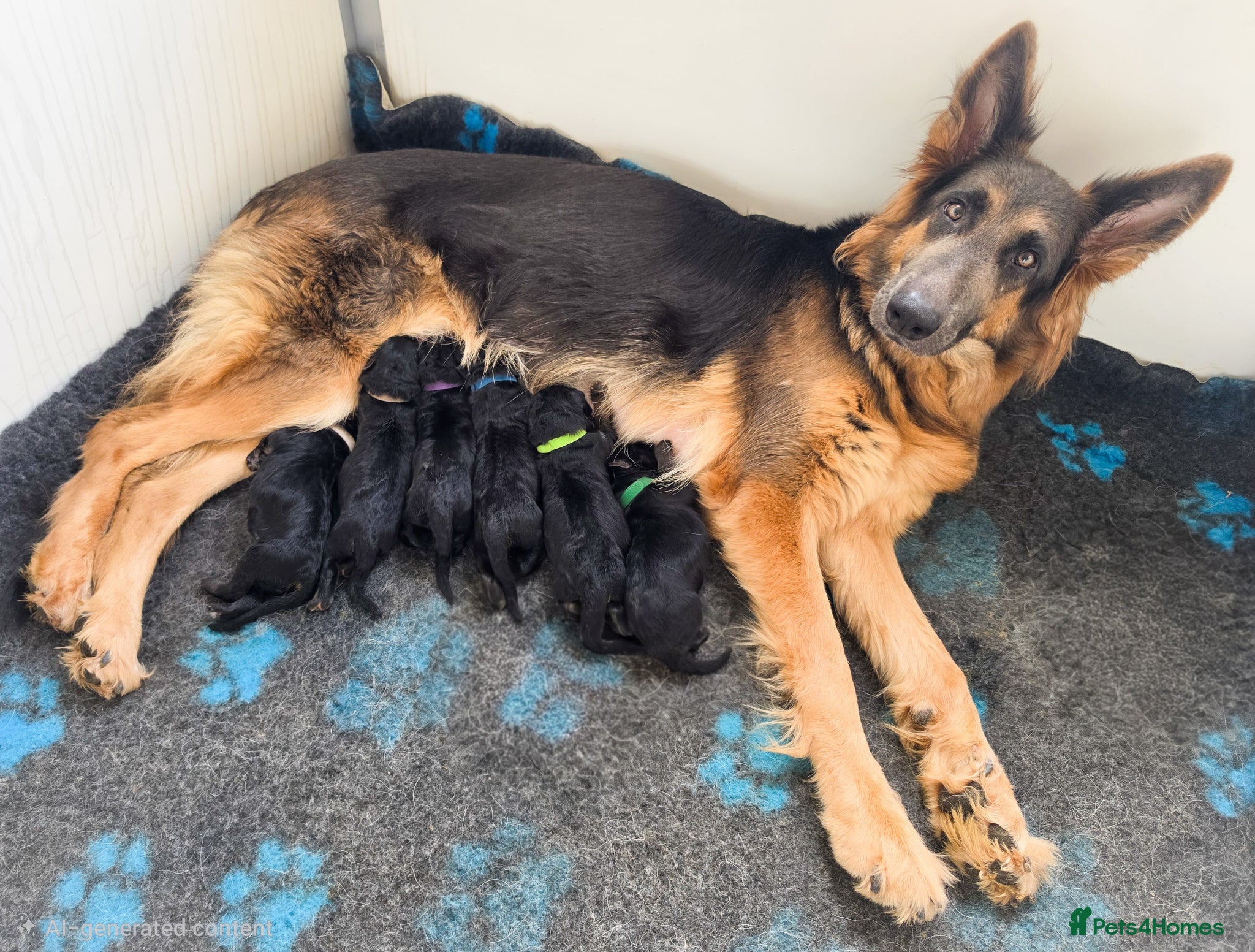 German Shepherd dogs 3 healthy straight back GSP males - Advert 1