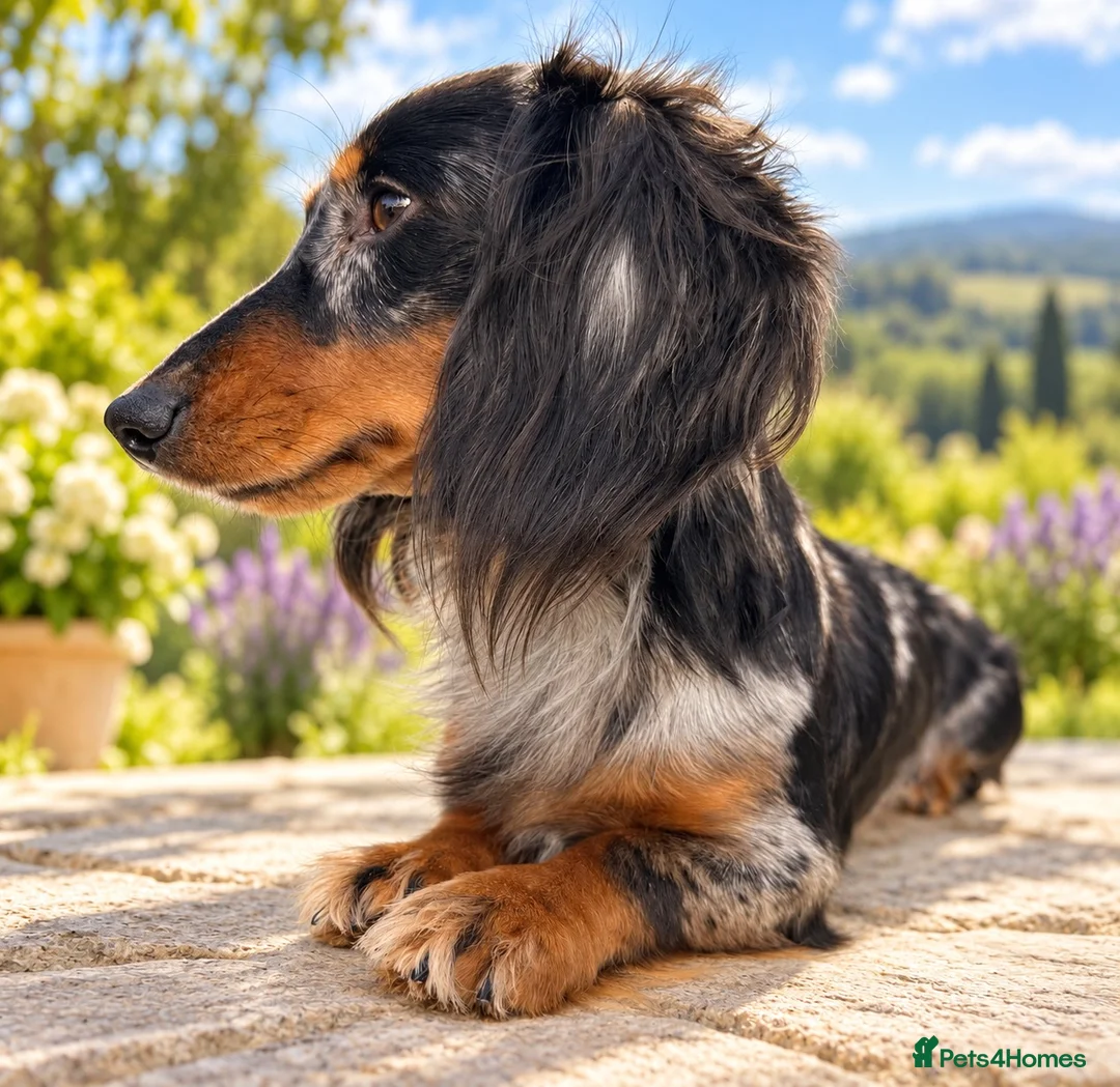 Miniature Dachshund dogs for stud: ✨BEETLEJUICE✨ MINI LONG HAIRED ✨KC - Advert 1