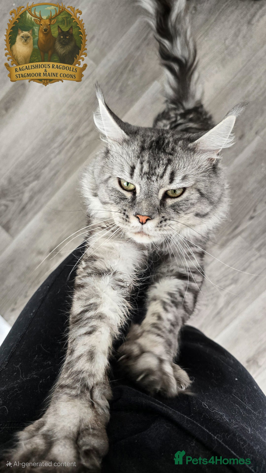 Maine Coon cats for stud: European Champion Lines Carries Shaded GCCF & TICA - Image 2