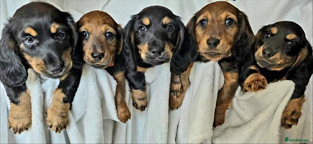 Miniature Dachshund dogs for sale: 💥REDUCED!💥 LAST 2 KC Mini Long haired Dachshund - Advert 1