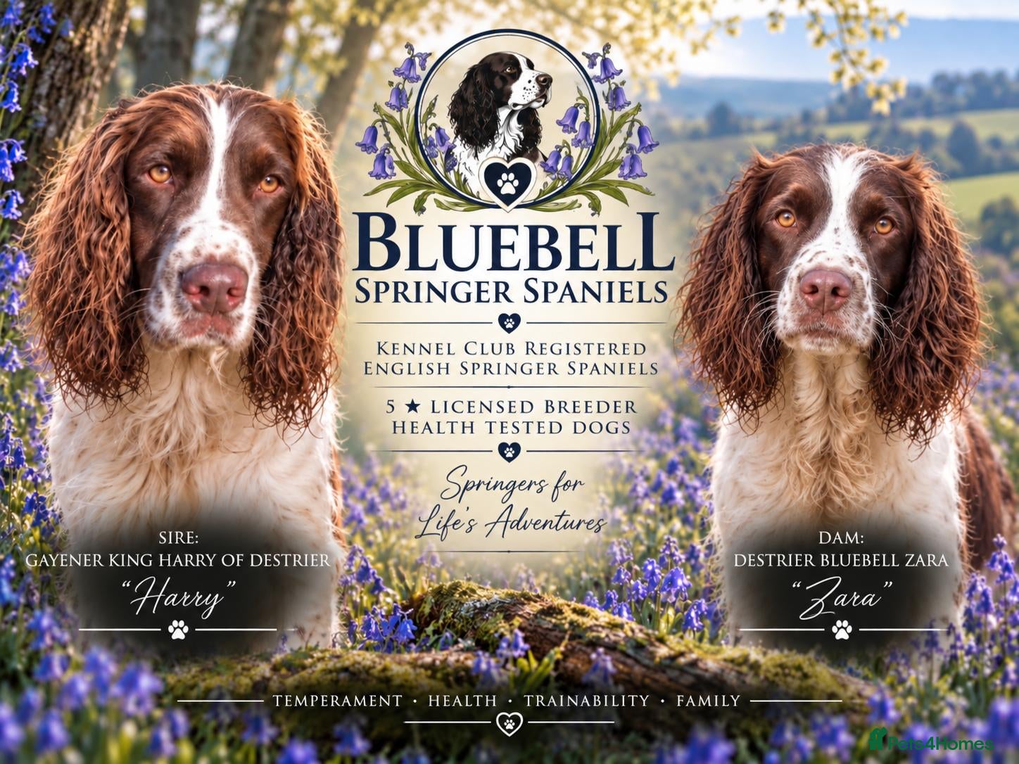 English Springer Spaniel dogs Outstanding Home Reared KC 5 ⭐️ Vetted Ready now  - Advert 1
