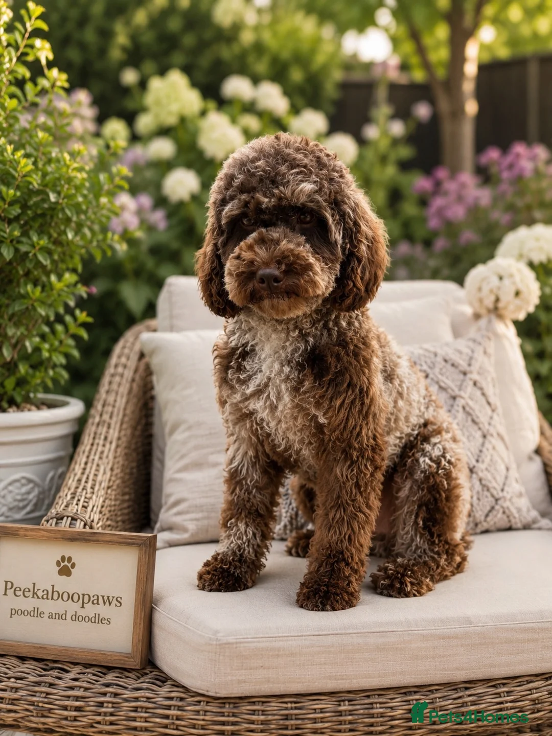 Miniature Poodle dogs for stud: 🐩 OZZIE–CHOCOLATE MERLE MINIATURE POODLE STUD 🐩 in Rickmansworth - Advert 2