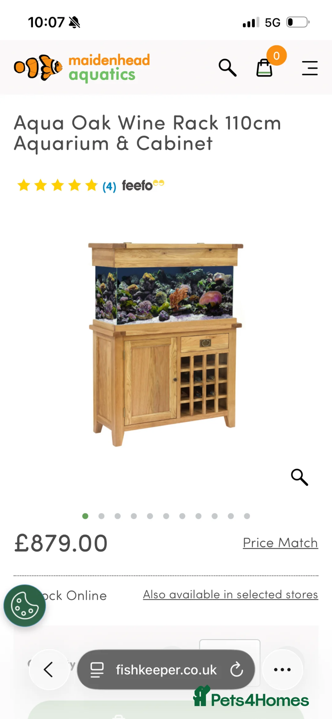 Other/Mixed Breed fish for sale: Complete Oak Aquarium Set Up in Worksop - Advert 2