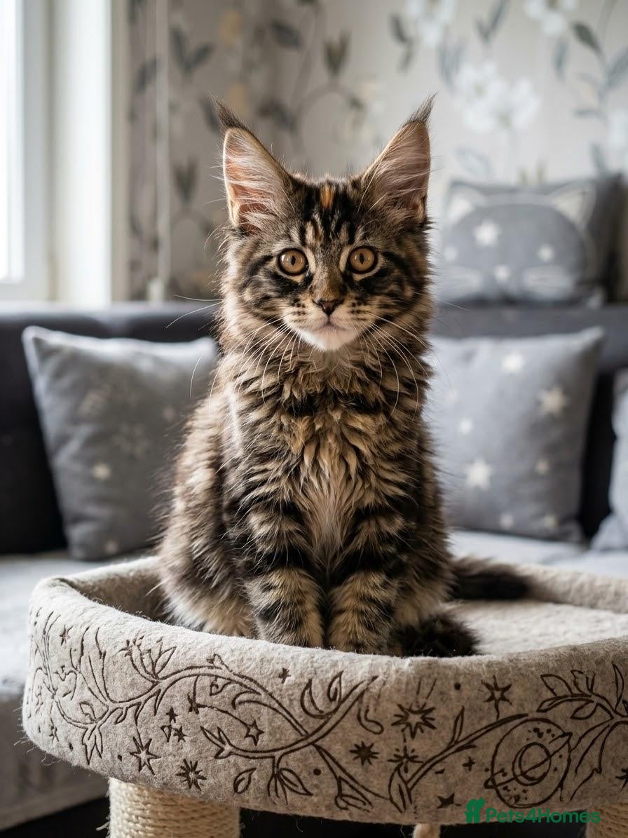 Maine Coon cats Tested SMA,PK,HCM,Only two,left.Maine Coon Kittens - Advert 2