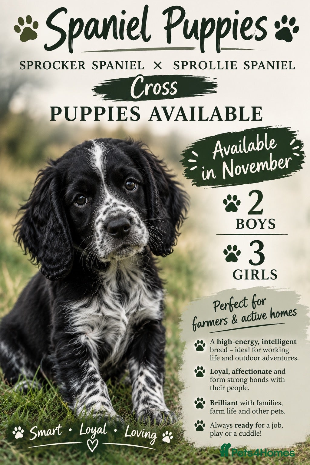 Mixed Breed dogs Spaniel puppies  - Advert 2