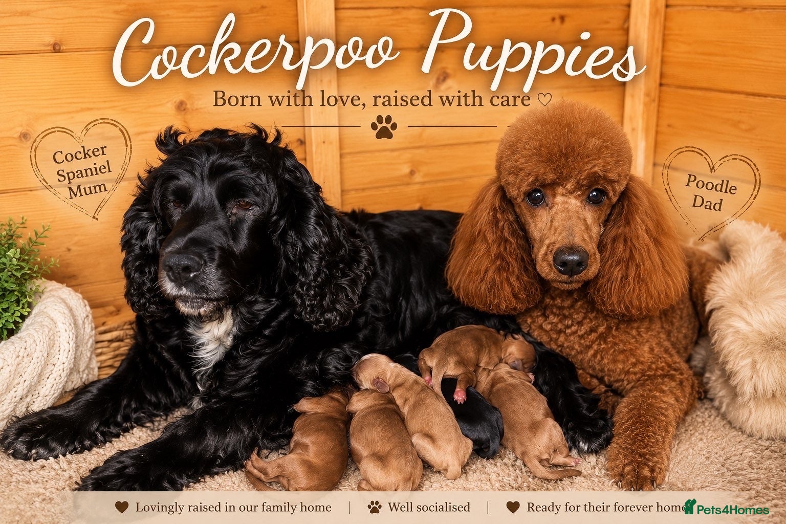 Cockapoo dogs F1 Showtype Cockapoo - Advert 1
