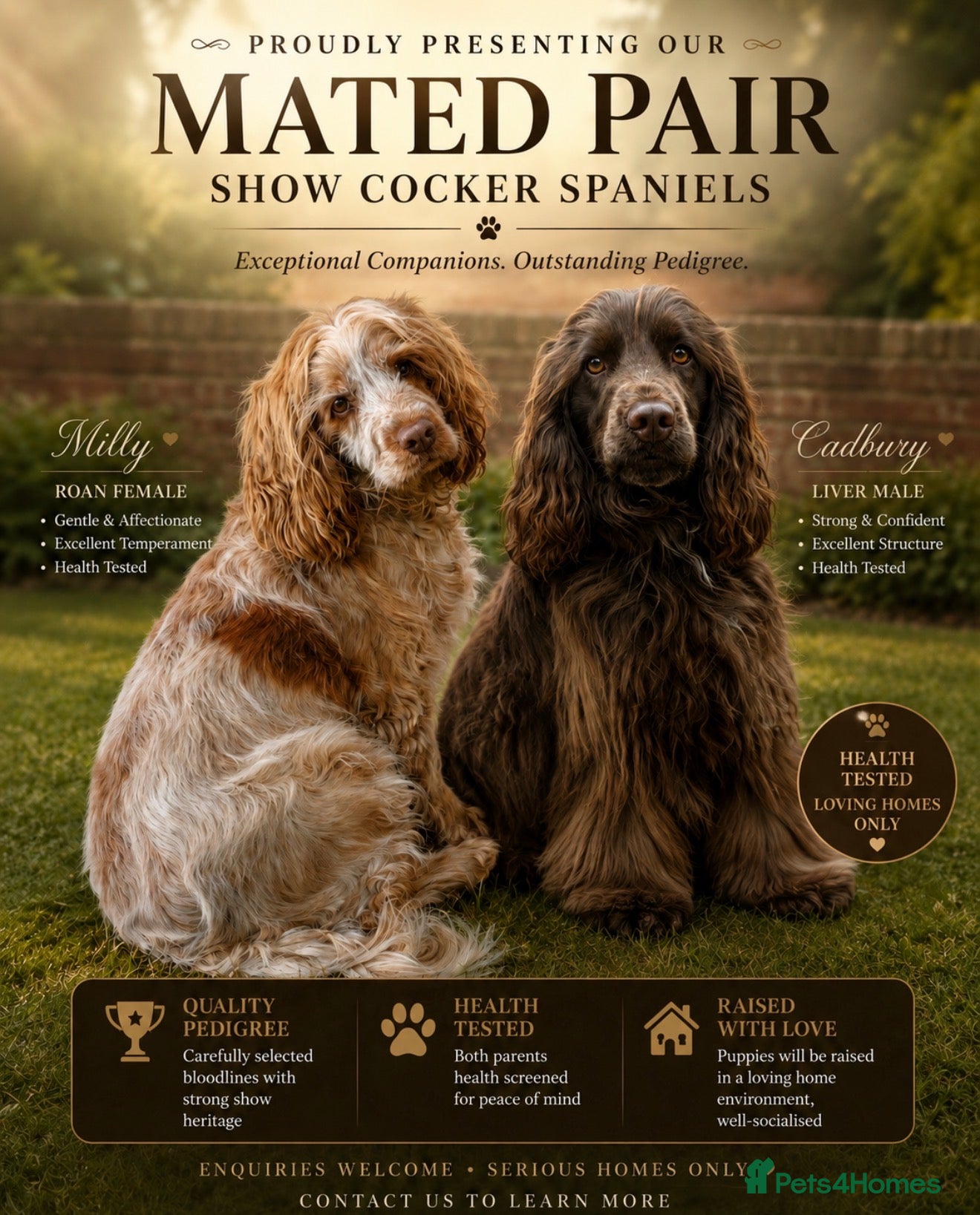 Cocker Spaniel dogs WAITING LIST OPEN🐶 stunning show cocker spaniels - Advert 1