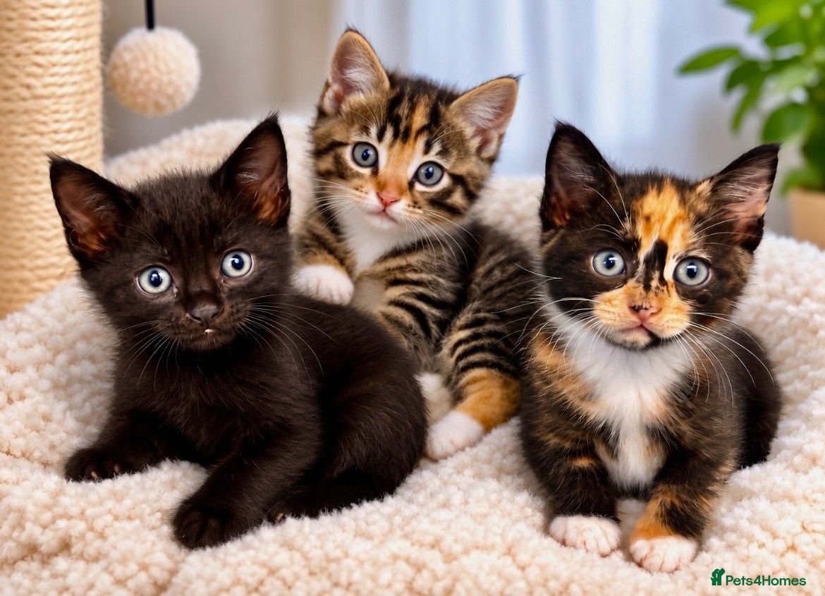 Mixed Breed cats Kittens 1/2 Maine coon. 8wks & ready to leave.  - Advert 1