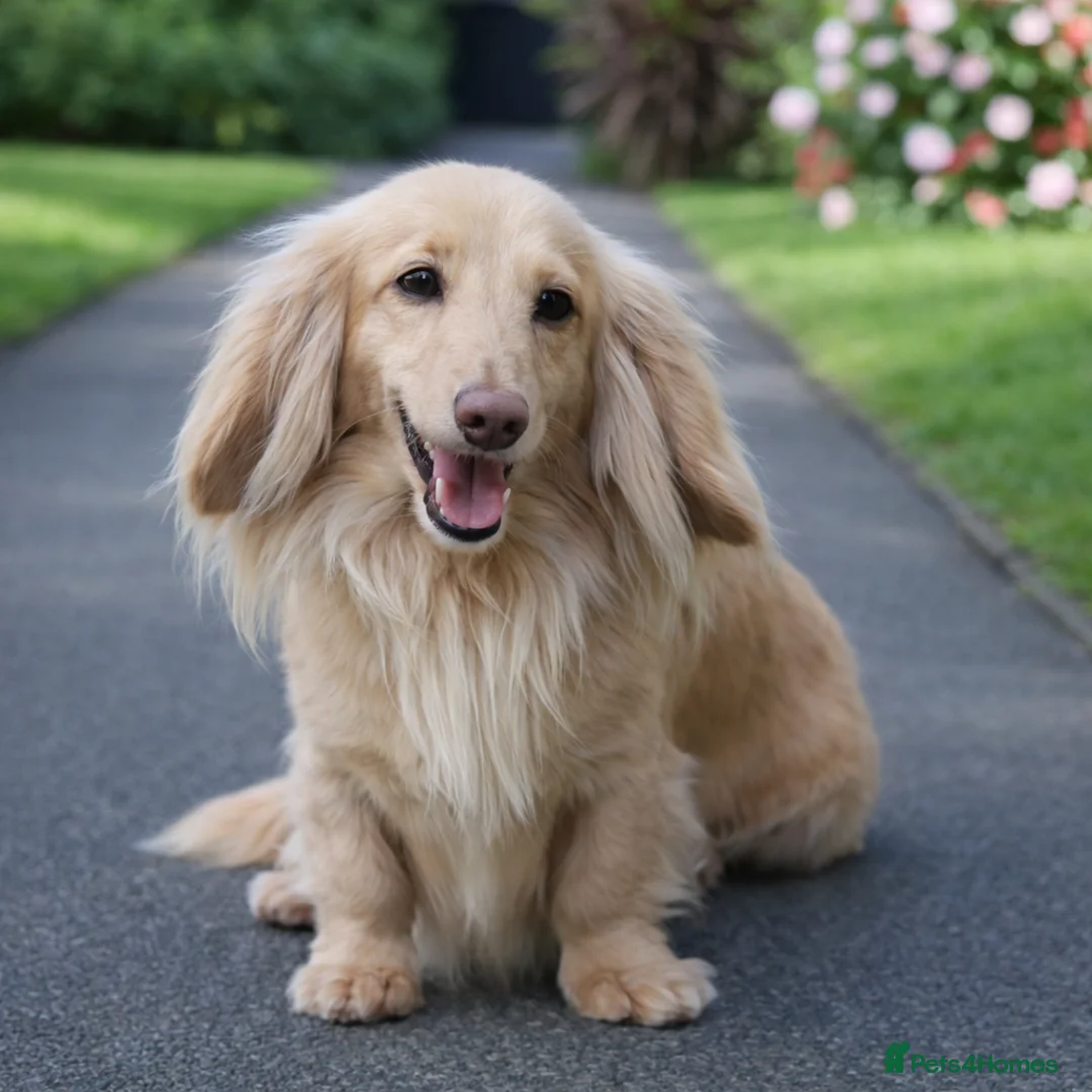 Miniature Dachshund dogs for stud: Long Haired Cream, no dilute, Pra Clear, Kc Regg - Advert 1