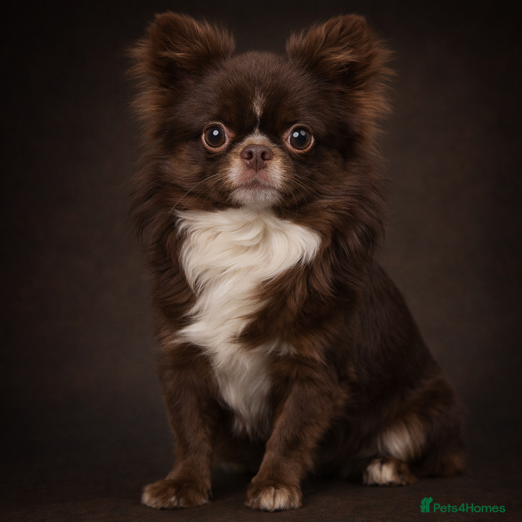 Chihuahua dogs Chihuahua Chocolate longhaired Stud  in Romford - Advert 9